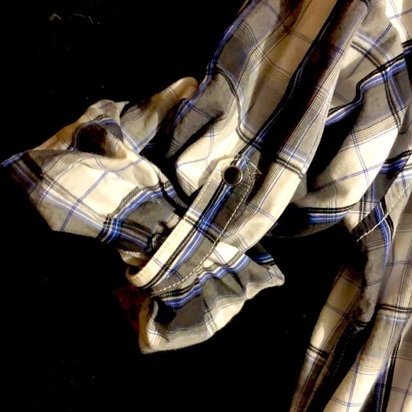Warehouse one XL mens button up dress shirt with sleeve detail - Picture 3 of 4